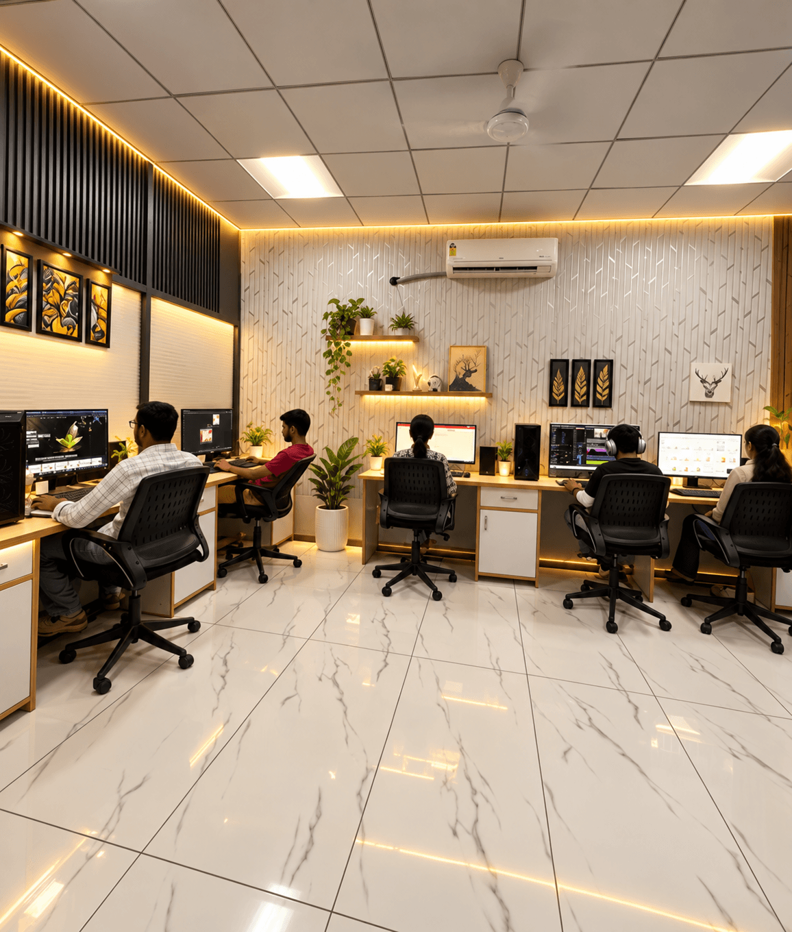 Collaborative Team Workstation Area